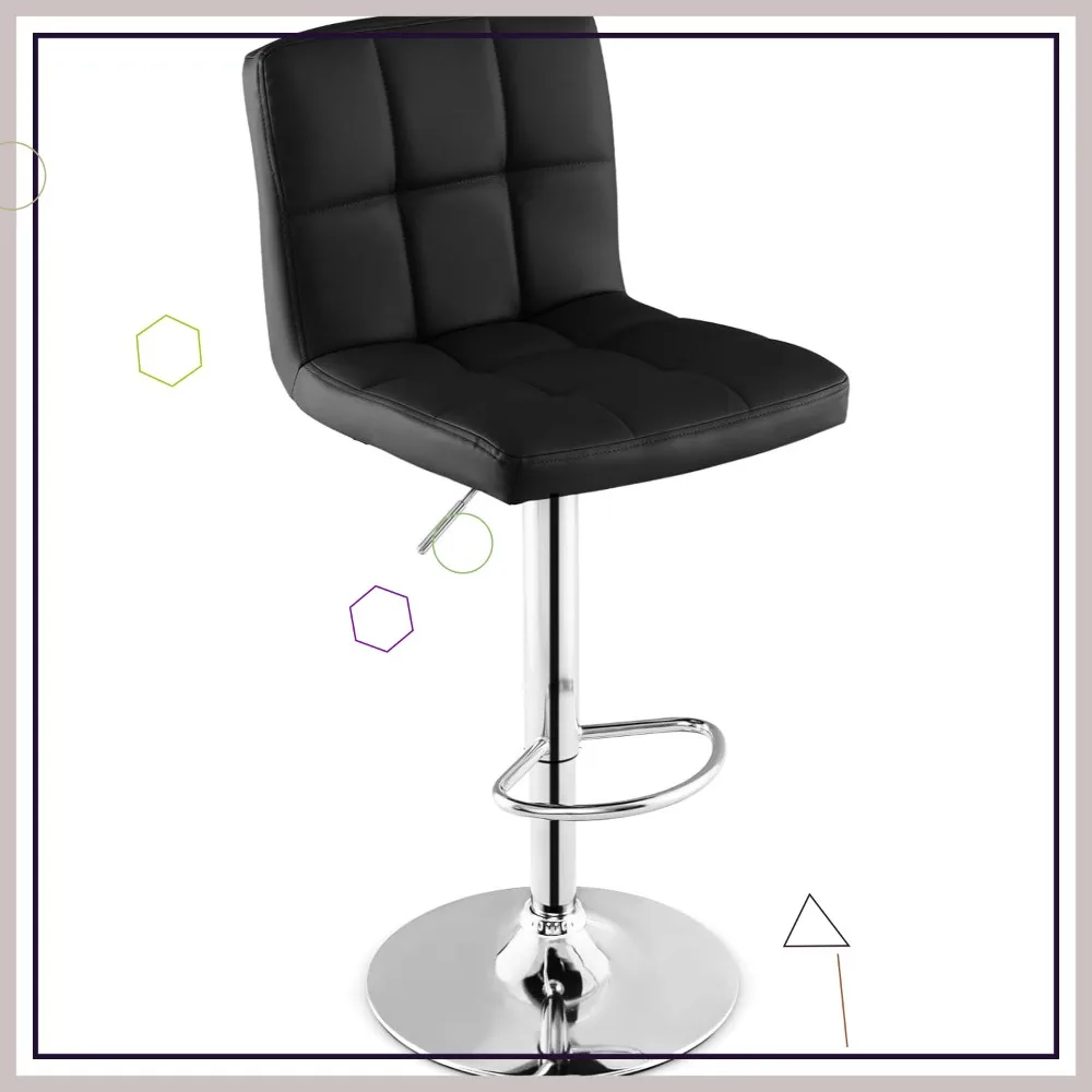 Modern Adjustable Swivel Bar Stool with Backrest & Footrest, PU Leather Counter Height Stool for Kitchen Island Home Bar
Modern Adjustable Swivel Bar Stool with Backrest & Footrest, PU Leather Counter Height Stool for Kitchen Island Home Bar