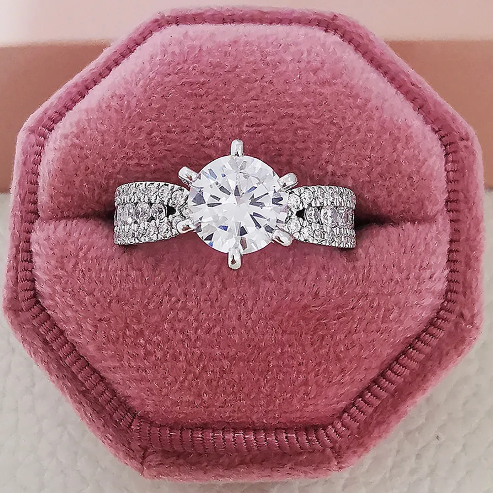 Кольцо с лабораторным бриллиантом-солитером из стерлингового серебра 925 пробы, обручальное/свадебное кольцо для женщин, ювелирное украшение, подарок для невесты
Кольцо с лабораторным бриллиантом-солитером из стерлингового серебра 925 пробы, обручальное/свадебное кольцо для женщин, ювелирное украшение, подарок для невесты