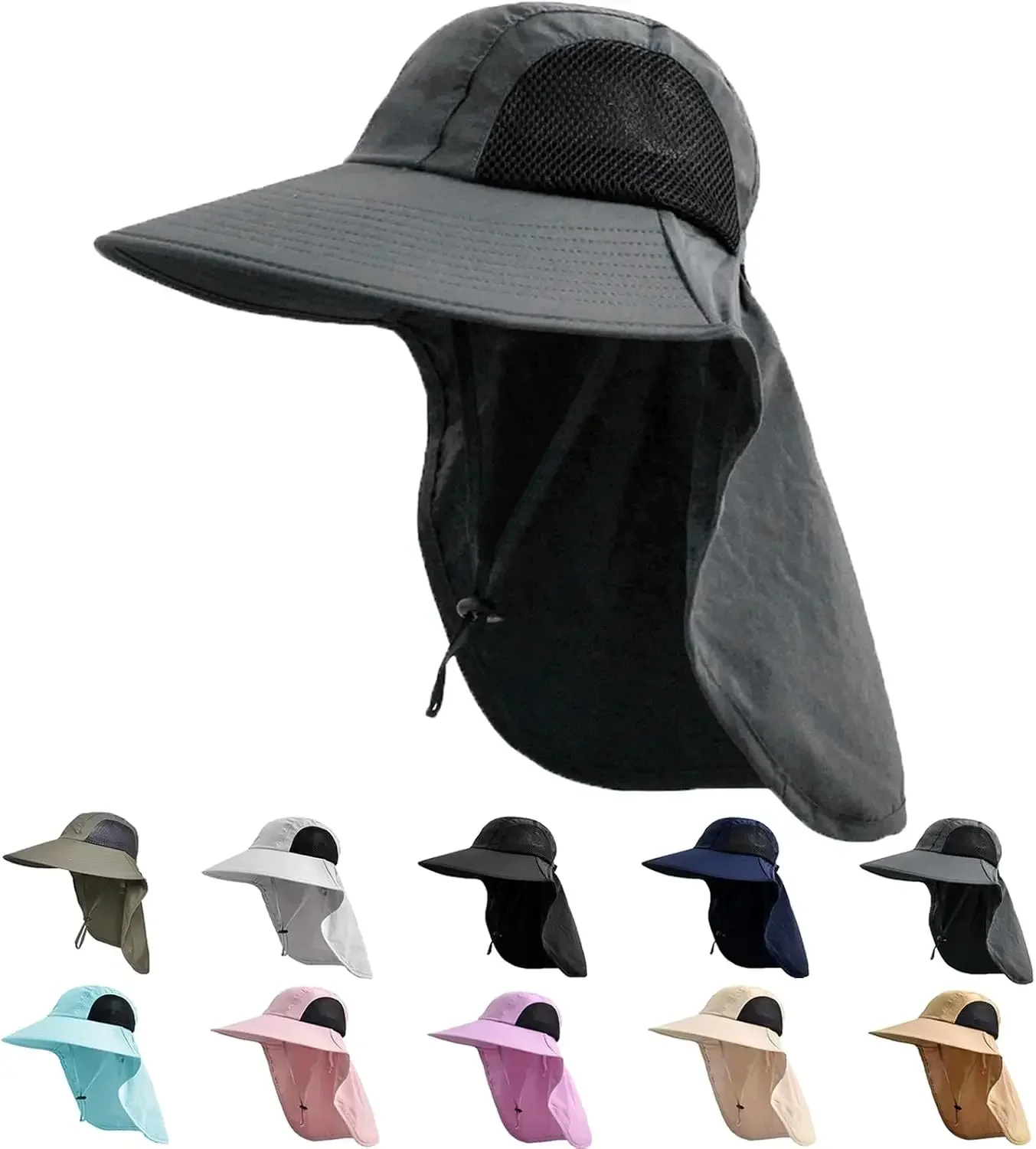 Sun Hat for Men Women with Neck Flap,UPF 50+ UV Protective Hiking Fishing Hats,Wide Brim Sun Hat for Women&Men
Sun Hat for Men Women with Neck Flap,UPF 50+ UV Protective Hiking Fishing Hats,Wide Brim Sun Hat for Women&Men
