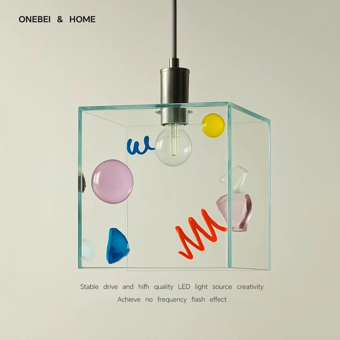 ONEBEI Bauhaus Dopamine Creative Glass Pendant Suitable for Living Room Bedroom Corridor Dining Room Cafe Decoration Home Light
ONEBEI Bauhaus Dopamine Creative Glass Pendant Suitable for Living Room Bedroom Corridor Dining Room Cafe Decoration Home Light