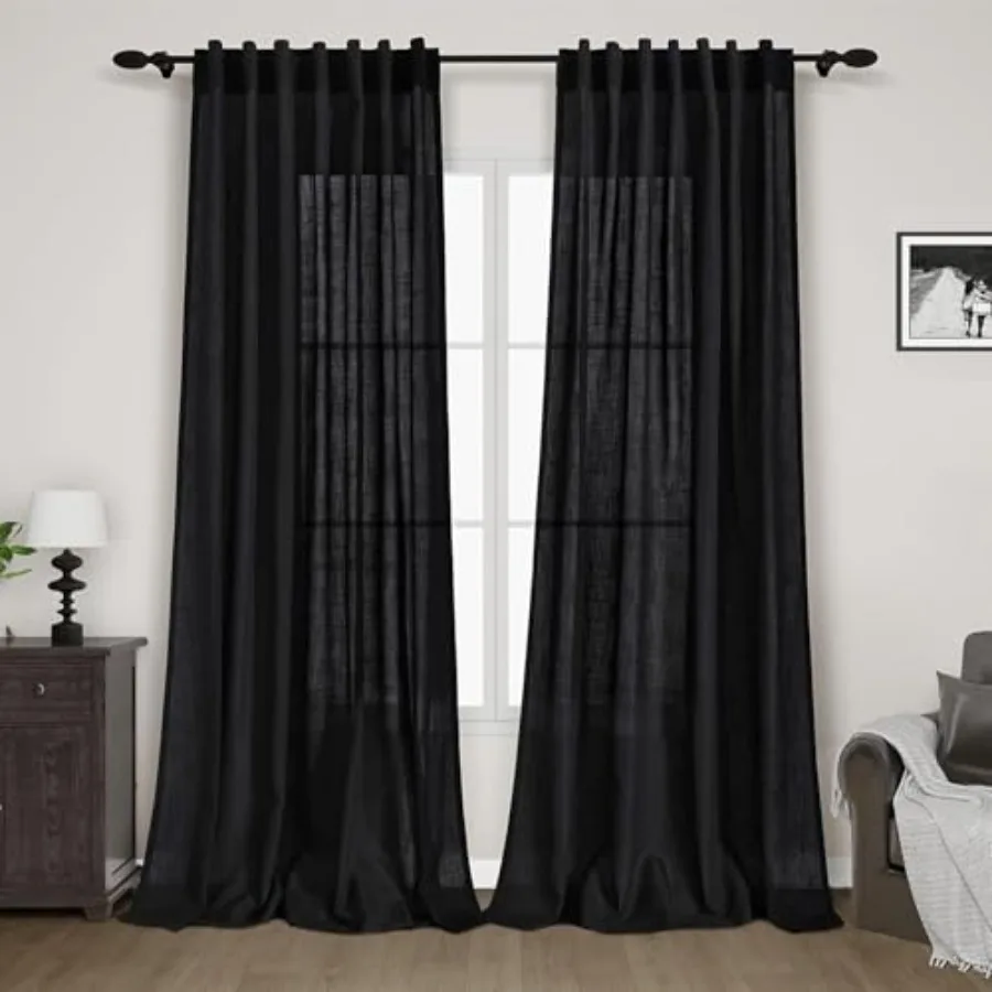 Curtains 120 inch Extra Long for Living Room Back Tab Filtering Semi Sheer Drapes Farmhouse Muslin Look Decor Cotton Textured C
Curtains 120 inch Extra Long for Living Room Back Tab Filtering Semi Sheer Drapes Farmhouse Muslin Look Decor Cotton Textured C