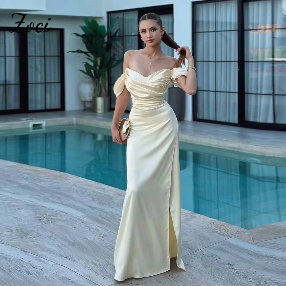 Zoci Silk Satin Mermaid Evening Dresses Customized Sweetheart Women's Formal Prom Dress Side Slit Red Carpet Celebrity Gowns
Zoci Silk Satin Mermaid Evening Dresses Customized Sweetheart Women's Formal Prom Dress Side Slit Red Carpet Celebrity Gowns
