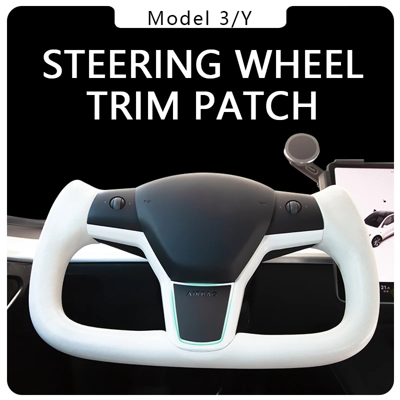 For Tesla Model 3 Y 2023 2022 2021 Carbon Fiber Car Steering Wheel Panel Cover Trim Sticker Frame Interior Accessories
For Tesla Model 3 Y 2023 2022 2021 Carbon Fiber Car Steering Wheel Panel Cover Trim Sticker Frame Interior Accessories