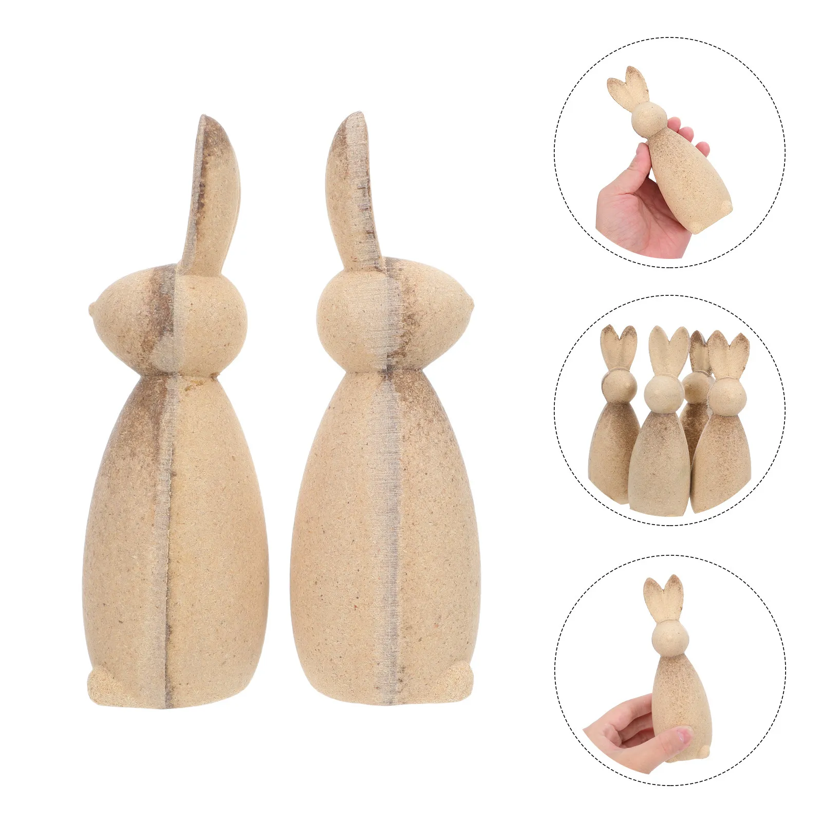 4Pcs Wooden Easter Bunny Statues Unfinished Natural Wood Peg Figures DIY Painting Craft for Holiday Decoration Tabletop Rabbit
4Pcs Wooden Easter Bunny Statues Unfinished Natural Wood Peg Figures DIY Painting Craft for Holiday Decoration Tabletop Rabbit