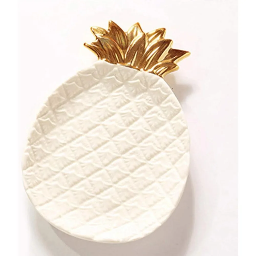 ceramic jewelry pineapple trays,electroplated golden pineapple plate,home decor dish wedding birthday (white)
ceramic jewelry pineapple trays,electroplated golden pineapple plate,home decor dish wedding birthday (white)