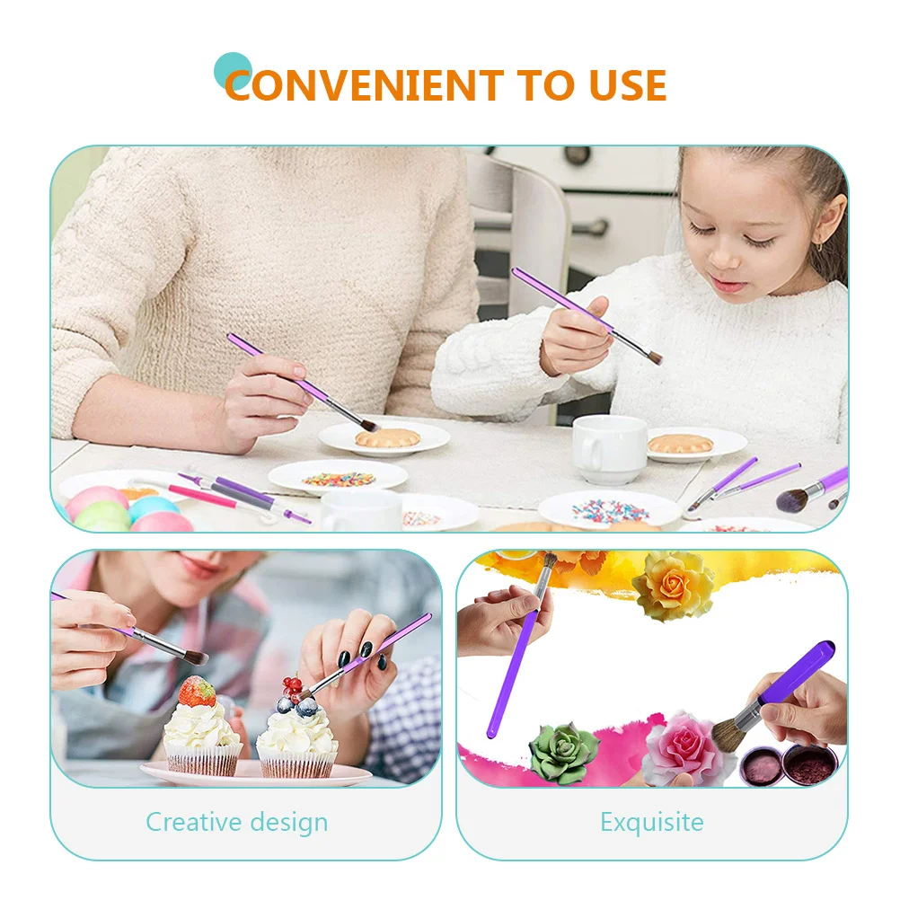 8pcs Decorating Brush Set Food Grade Plastic Cake Dessert Tools Diy Baking Multi-Function Cookie Painting Kit Household Cake
8pcs Decorating Brush Set Food Grade Plastic Cake Dessert Tools Diy Baking Multi-Function Cookie Painting Kit Household Cake