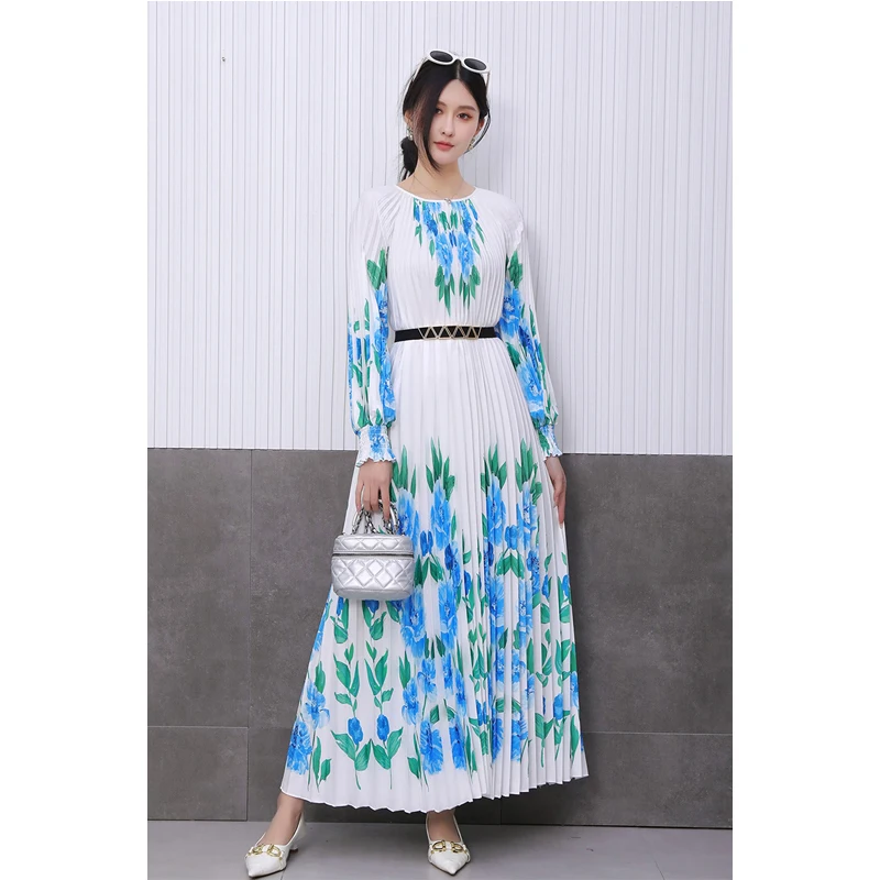 Light Luxury High-end 2025 Summer Spring New Printed Socialite Pleated Dress Waist Chic Slim Women's Robes Dresses For Women
Light Luxury High-end 2025 Summer Spring New Printed Socialite Pleated Dress Waist Chic Slim Women's Robes Dresses For Women