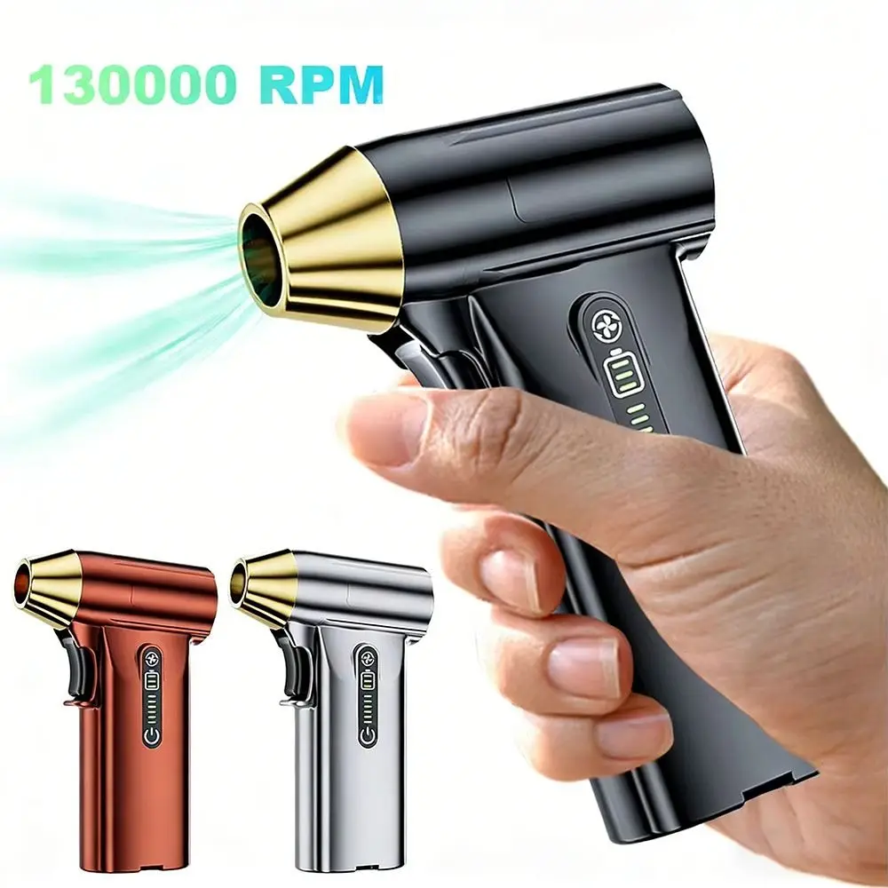 130000RPM Violent Turbo Fan 4000mAh Battery Type-C Charging Turbofan Air Blower Wind Speed 52m/s Wireless Design
130000RPM Violent Turbo Fan 4000mAh Battery Type-C Charging Turbofan Air Blower Wind Speed 52m/s Wireless Design