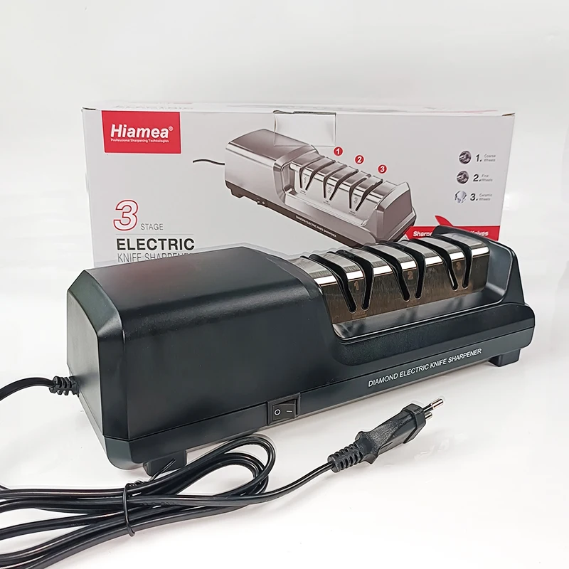 3-4 Stage Electric Knife Sharpener with Diamond Abrasives and Precision Angle Guide Professional Sharpening Tool for Knife
3-4 Stage Electric Knife Sharpener with Diamond Abrasives and Precision Angle Guide Professional Sharpening Tool for Knife