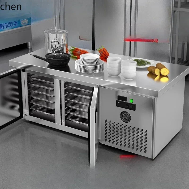 Commercial Refrigeration Workbench Stainless Steel Fresh-keeping Freezing Console Freezer Plug Refrigerator
Commercial Refrigeration Workbench Stainless Steel Fresh-keeping Freezing Console Freezer Plug Refrigerator