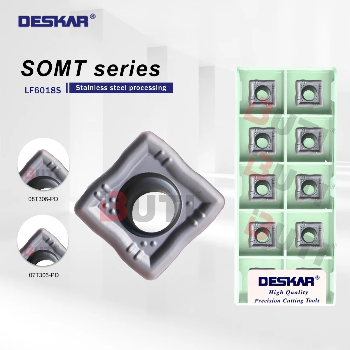 DESKAR 100% Original SOMT050204-PD SOMT060204-PD SOMT07T306 SOMT08T306-PD LF6018S CNC Lathe Cutter Carbide Inserts Turning Tools
DESKAR 100% Original SOMT050204-PD SOMT060204-PD SOMT07T306 SOMT08T306-PD LF6018S CNC Lathe Cutter Carbide Inserts Turning Tools