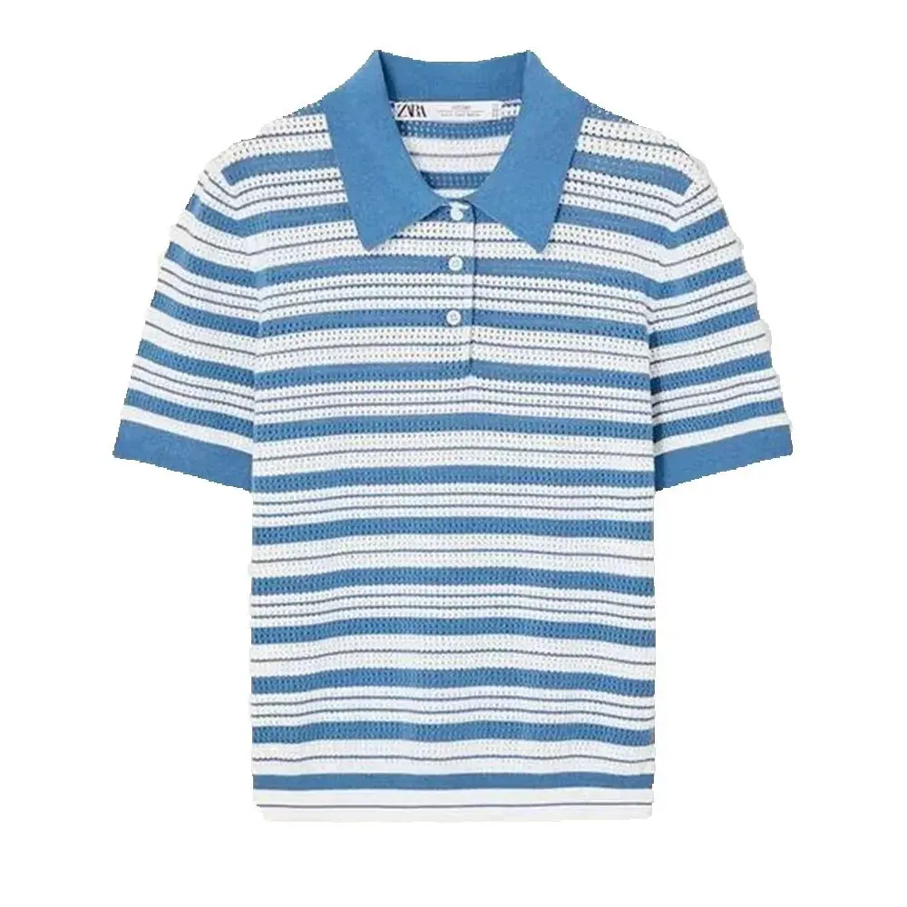 2025 Fashion New Product Women's Clothing Style European and American Style Simple Striped Knitted Shirt
2025 Fashion New Product Women's Clothing Style European and American Style Simple Striped Knitted Shirt