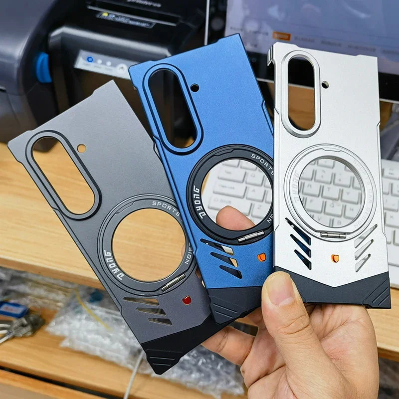 Magnetic 360 Degrees Rotating Ring Holder Aluminum Alloy Metal Case for Samsung Galaxy Z Fold7 Armor Shockproof Protection
Magnetic 360 Degrees Rotating Ring Holder Aluminum Alloy Metal Case for Samsung Galaxy Z Fold7 Armor Shockproof Protection