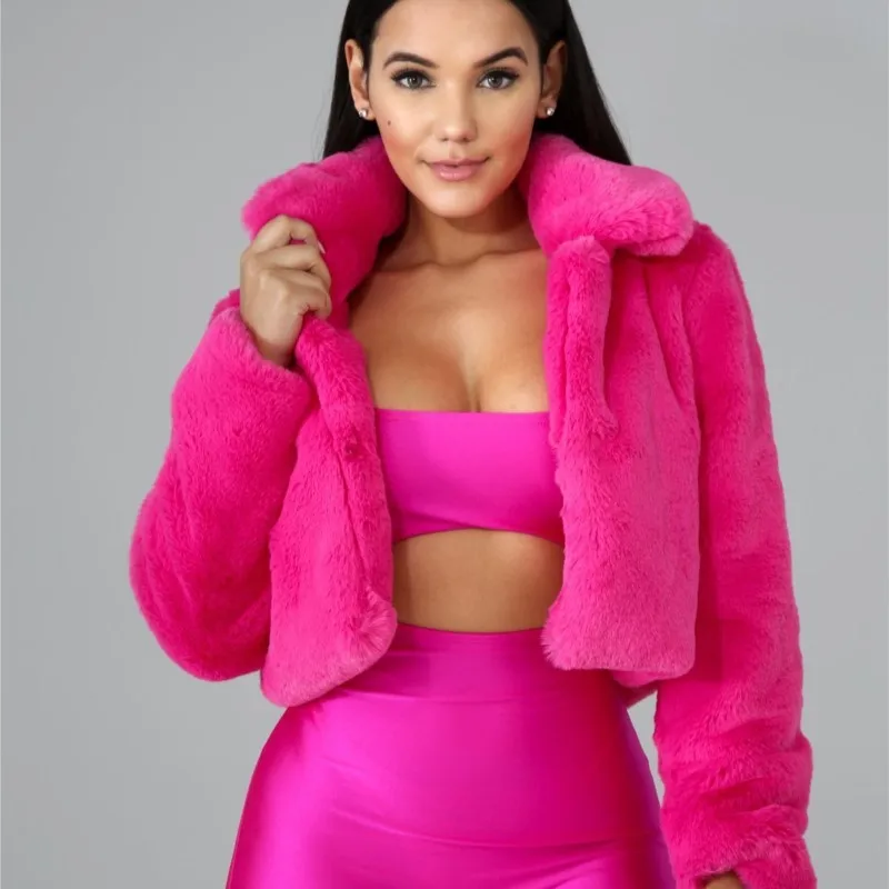 Fluffy Jacket for Lady High Quality Thick Warm Winter Coat Furry Outerwears Womens Faux Fur Cardigan High Waist Jacket Coats
Fluffy Jacket for Lady High Quality Thick Warm Winter Coat Furry Outerwears Womens Faux Fur Cardigan High Waist Jacket Coats