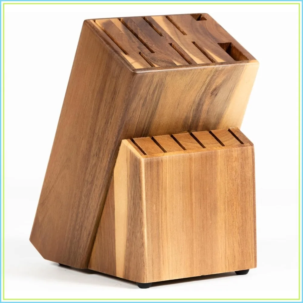 Acacia Wood 15-Slot Knife Block, Secure Knife Storage Organizer, Keep Knives Sharp & Neat, Kitchen Knife Holder
Acacia Wood 15-Slot Knife Block, Secure Knife Storage Organizer, Keep Knives Sharp & Neat, Kitchen Knife Holder