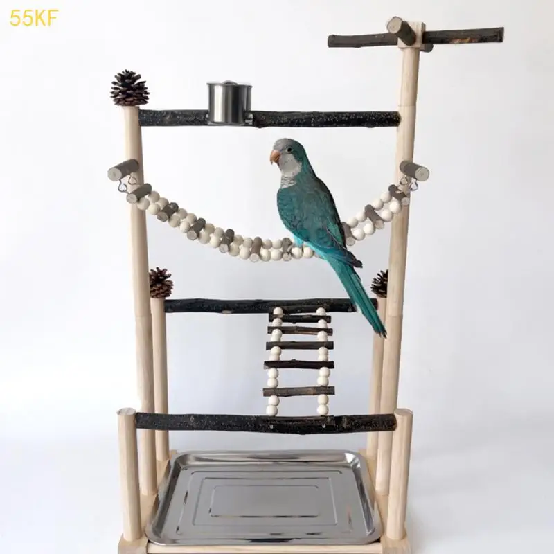 55KF Sturdy Natural Parrot Training Stand With Removable Tray Climbing Ladder Rotating Perch For Large Birds Exercise And
55KF Sturdy Natural Parrot Training Stand With Removable Tray Climbing Ladder Rotating Perch For Large Birds Exercise And