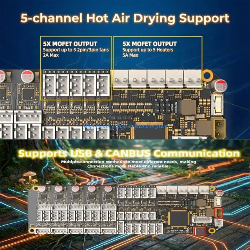 U2JE Multifunction 3D Printer Mainboard With 5 Sensory Port Motherboard ERCF
U2JE Multifunction 3D Printer Mainboard With 5 Sensory Port Motherboard ERCF