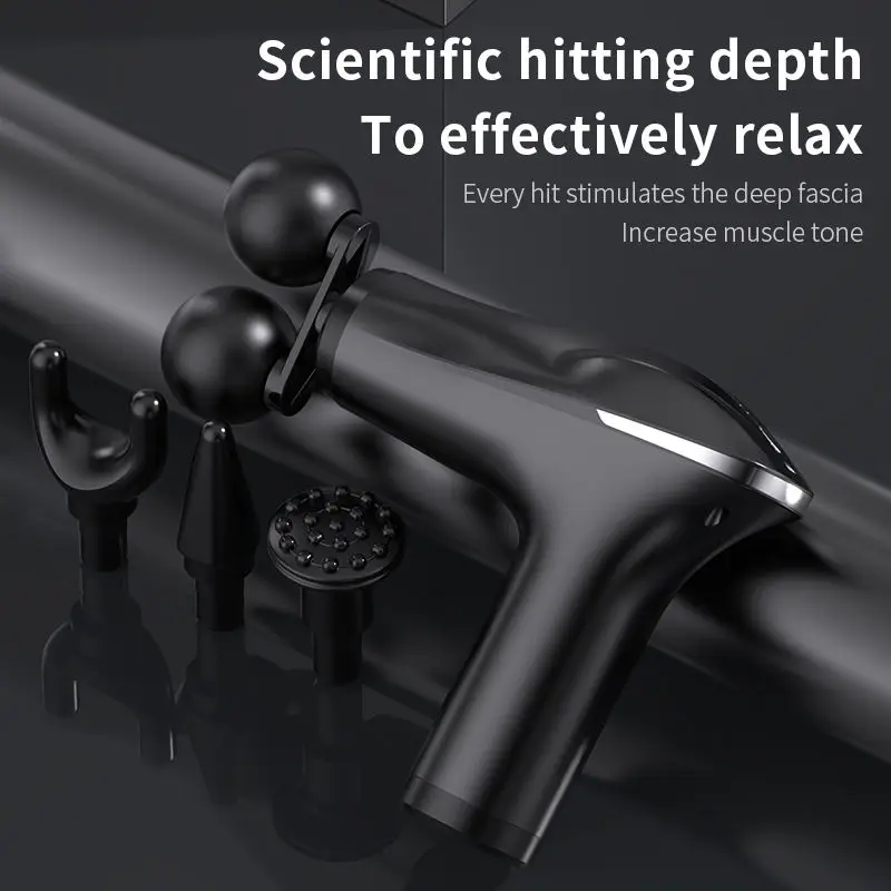 Cordless double-headed mini electric ABS material gym handheld deep tissue relaxation massage gun suitable for the whole body
Cordless double-headed mini electric ABS material gym handheld deep tissue relaxation massage gun suitable for the whole body