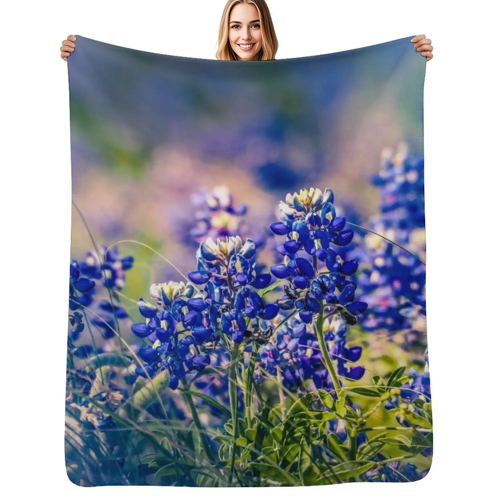 Texas Bluebonnets Throw Blanket Air Conditioner Soft Blanket for Office Home
Texas Bluebonnets Throw Blanket Air Conditioner Soft Blanket for Office Home