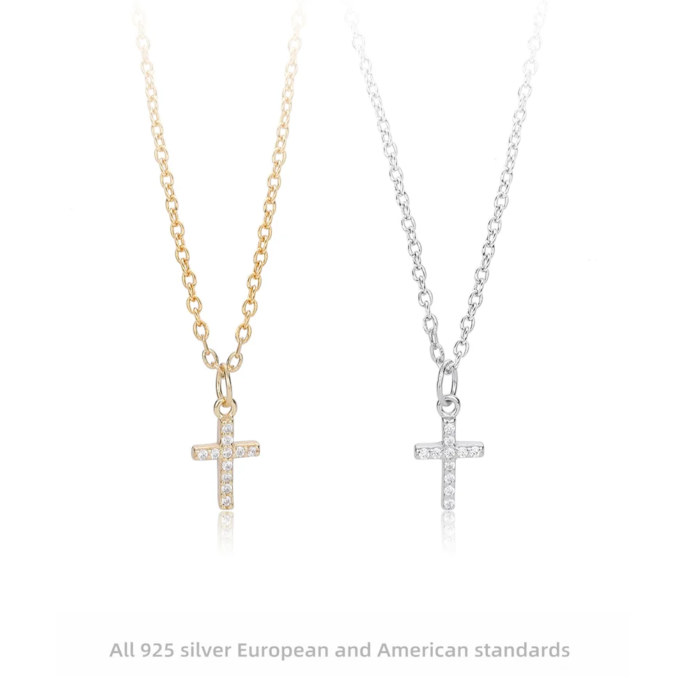Korean S925 Necklace - Diamond Cross, Stylish Niche High-end Women's Collar
Korean S925 Necklace - Diamond Cross, Stylish Niche High-end Women's Collar