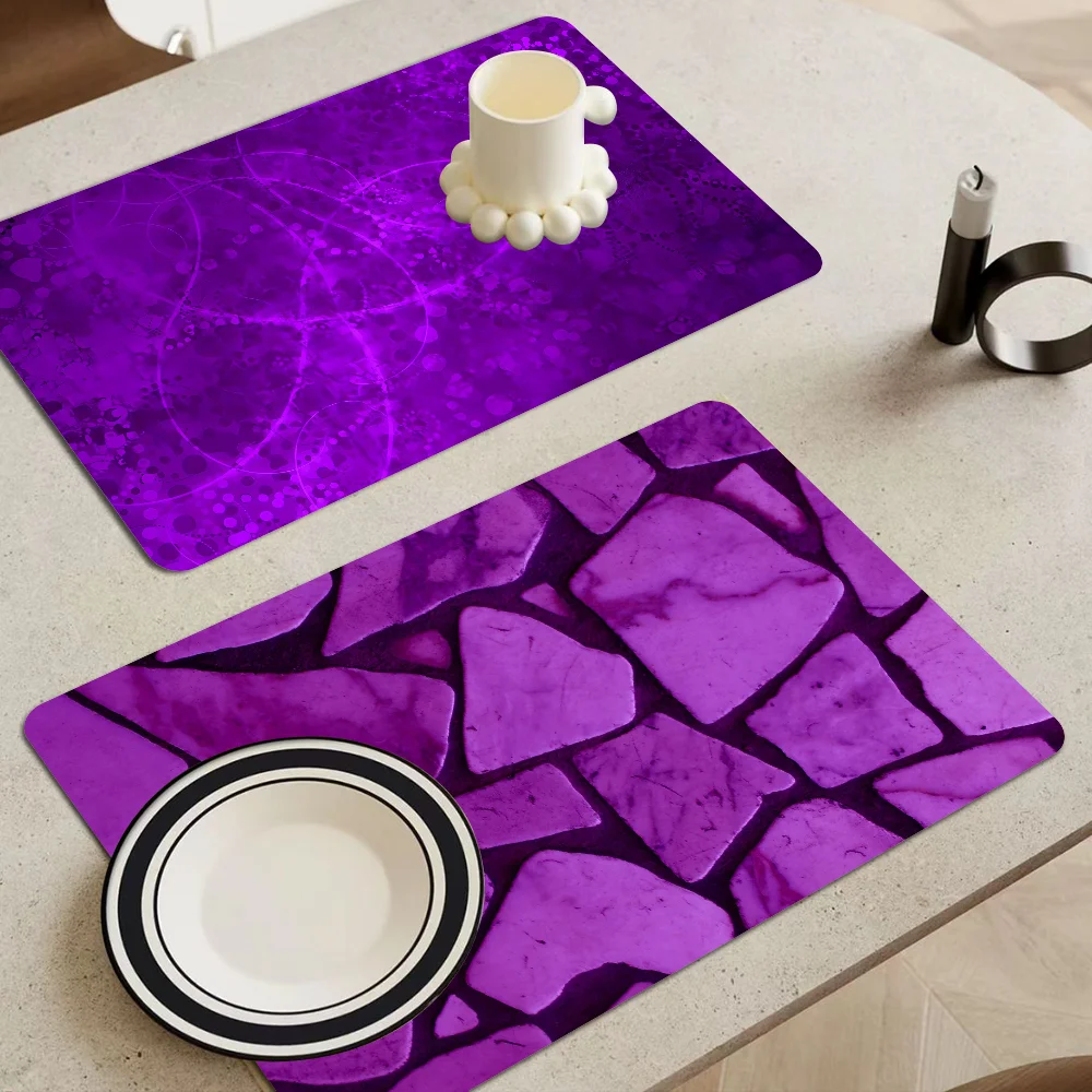 Purple background Kitchen Countertop Draining Mat Vintage Absorbent Mat Desktop Drying Mat Coasters Washable Tea Table Pad
Purple background Kitchen Countertop Draining Mat Vintage Absorbent Mat Desktop Drying Mat Coasters Washable Tea Table Pad