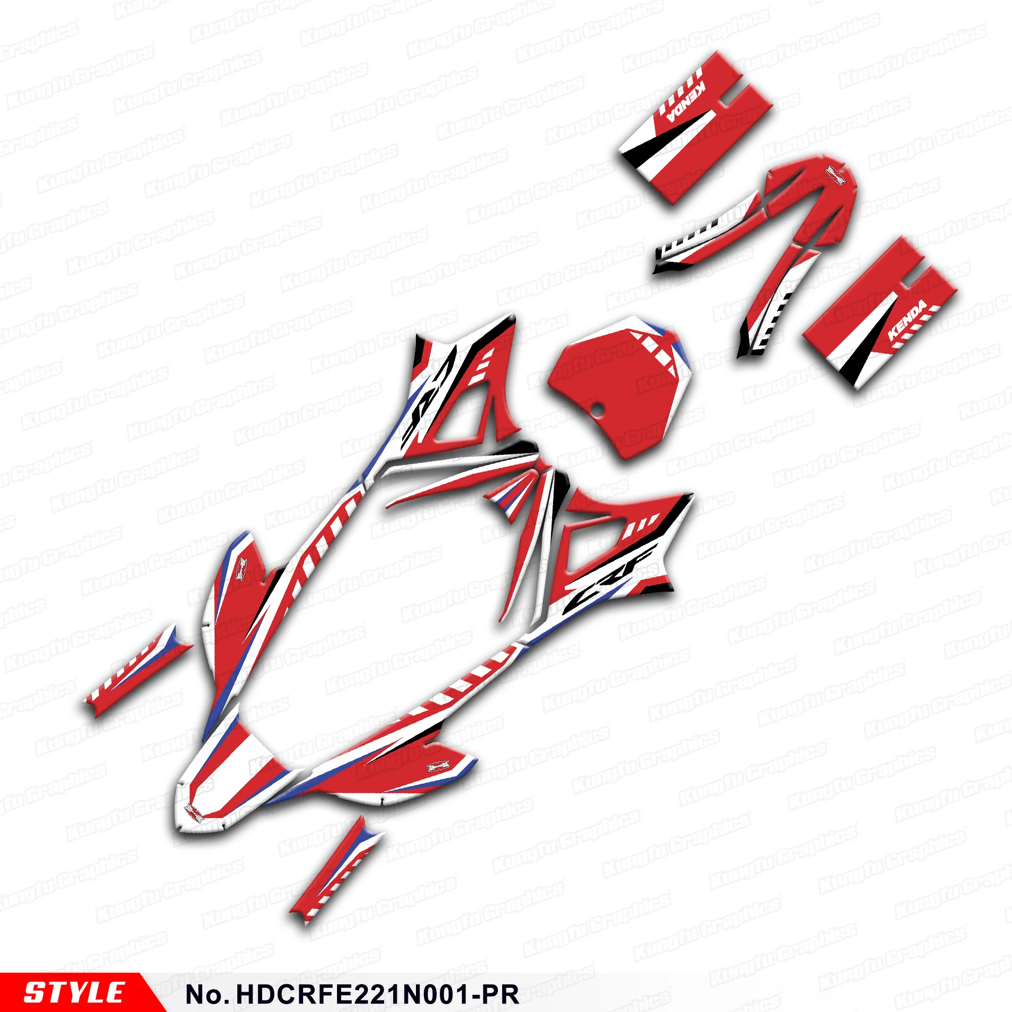 JY Racing Graphics Sheet Stickers Set for Honda CRF-E2 / CRF E2 2021 2022 2023 2024 2025, Accessory, HDCRFE221N001-PR 
JY Racing Graphics Sheet Stickers Set for Honda CRF-E2 / CRF E2 2021 2022 2023 2024 2025, Accessory, HDCRFE221N001-PR