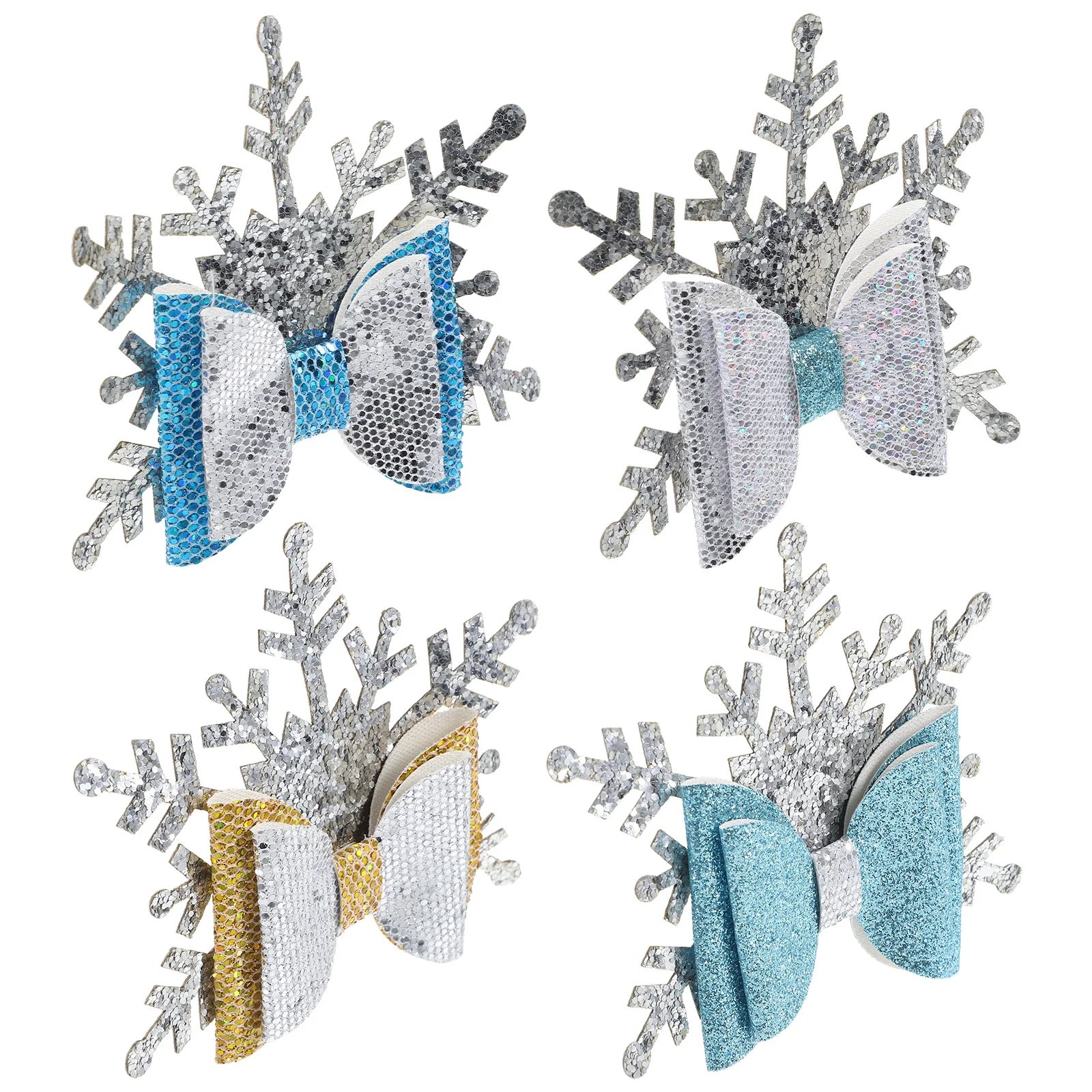 4pcs Christmas Hair Clips Snowflake Bowknot Hairpins For Kids Girls Party Holiday Gift Decorations Hair Accessories
4pcs Christmas Hair Clips Snowflake Bowknot Hairpins For Kids Girls Party Holiday Gift Decorations Hair Accessories