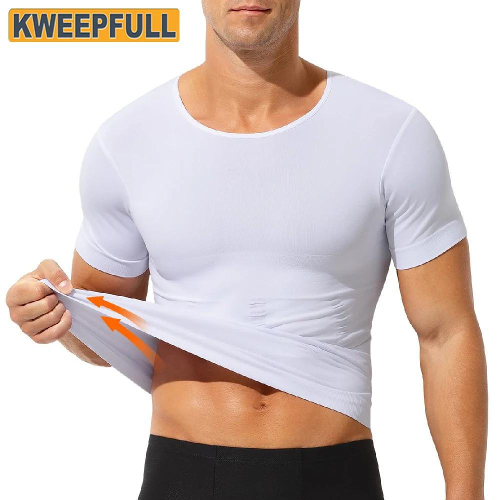 1PC Men Abdomen Compression Undershirt, Seamless Slim Body Shaper Shirt, Short Sleeve Workout Tank Top for Body Shaping
1PC Men Abdomen Compression Undershirt, Seamless Slim Body Shaper Shirt, Short Sleeve Workout Tank Top for Body Shaping