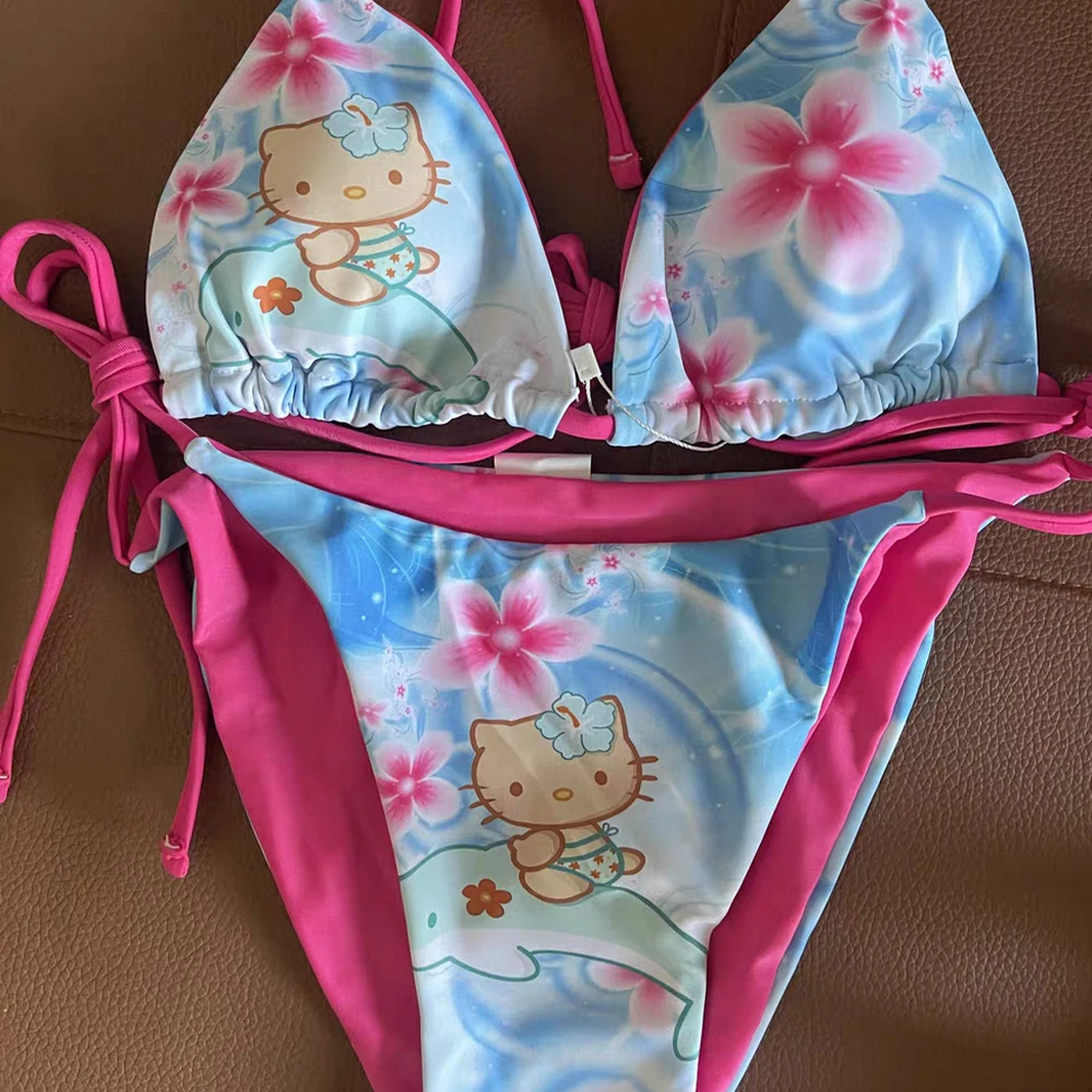 Kawaii Japanese Hello Kitty Hot Girl Split Strap Summer Bikini Girls Seaside Fashion Hot Spring Resort Leopard Print Swimsuit
Kawaii Japanese Hello Kitty Hot Girl Split Strap Summer Bikini Girls Seaside Fashion Hot Spring Resort Leopard Print Swimsuit