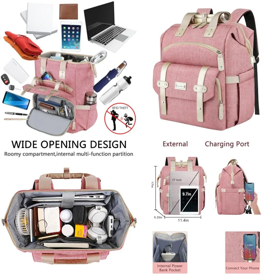 Laptop Backpack for Women, Large Computer Backpack for 17 ch Laptop, Water Resistant Teacher work nurse Doctor Bookbag
Laptop Backpack for Women, Large Computer Backpack for 17 ch Laptop, Water Resistant Teacher work nurse Doctor Bookbag