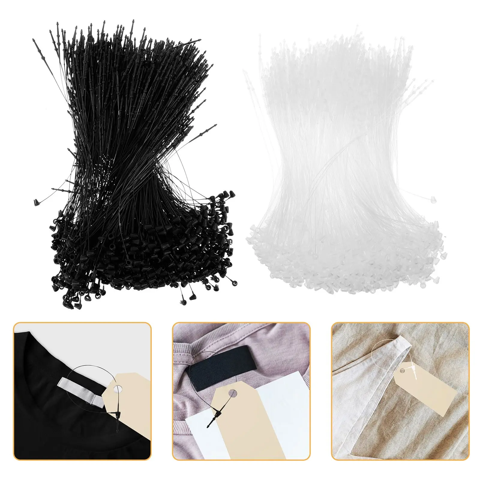 3000 Pcs Tag Rope 12 5 Cm Black Transparent White Clothes Fastening Buckle Needle Garment Labels Price Ropes
3000 Pcs Tag Rope 12 5 Cm Black Transparent White Clothes Fastening Buckle Needle Garment Labels Price Ropes