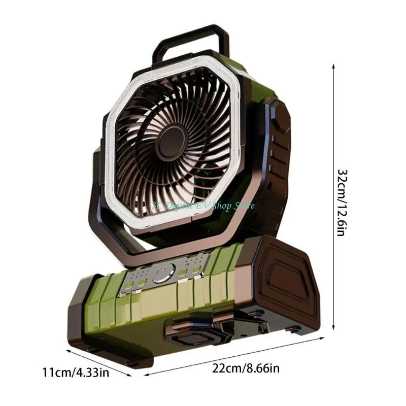 E74D Кемпинговый вентилятор с регулируемой скоростью, светодиодный светильник, подвесной вентилятор для палатки, 10 Вт, 20000
E74D Кемпинговый вентилятор с регулируемой скоростью, светодиодный светильник, подвесной вентилятор для палатки, 10 Вт, 20000