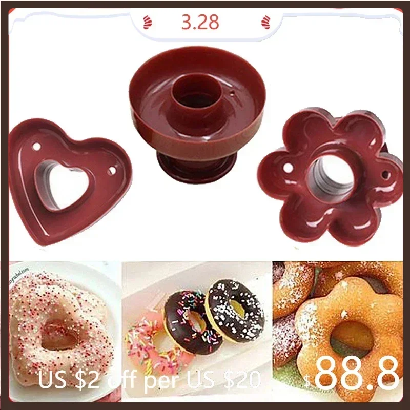 Donut Maker Cutter Cake Mold Flower Heart Shape Fudge Cake Bread Dessert Bakery Mould Jelly Mold Chocolate Mold Baking Tools
Donut Maker Cutter Cake Mold Flower Heart Shape Fudge Cake Bread Dessert Bakery Mould Jelly Mold Chocolate Mold Baking Tools