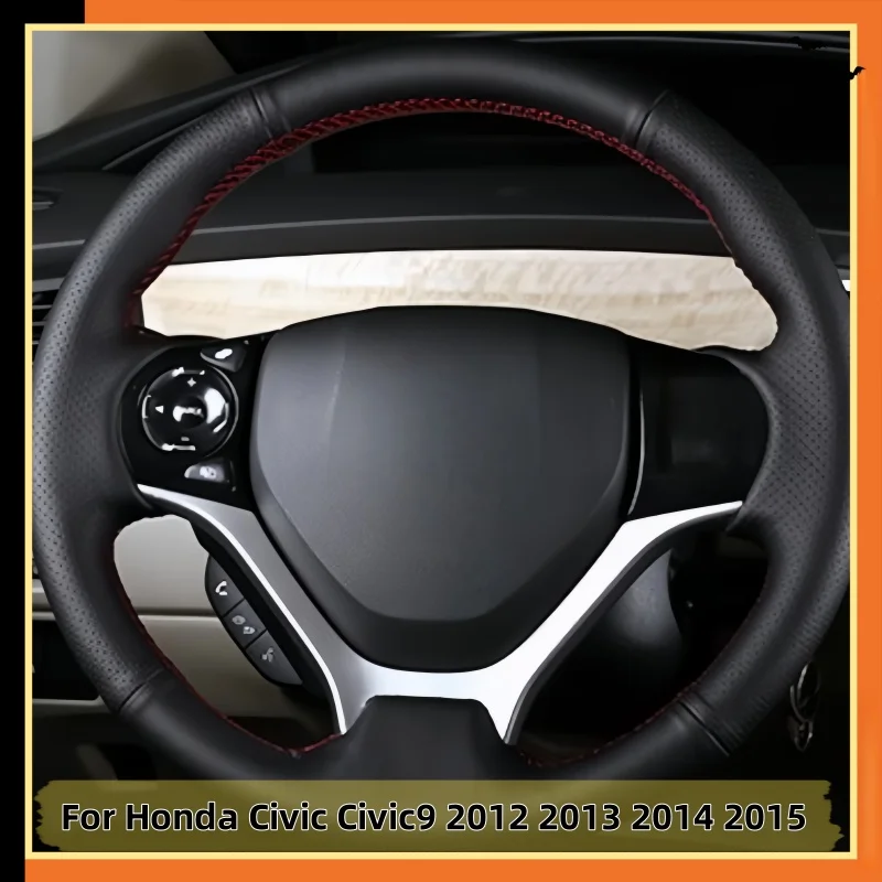 Car Steering Wheel Cover Hand-Sewn Microfiber Leather For Honda Civic Civic9 2012 2013 2014 2015 Car Interior Accessories
Car Steering Wheel Cover Hand-Sewn Microfiber Leather For Honda Civic Civic9 2012 2013 2014 2015 Car Interior Accessories