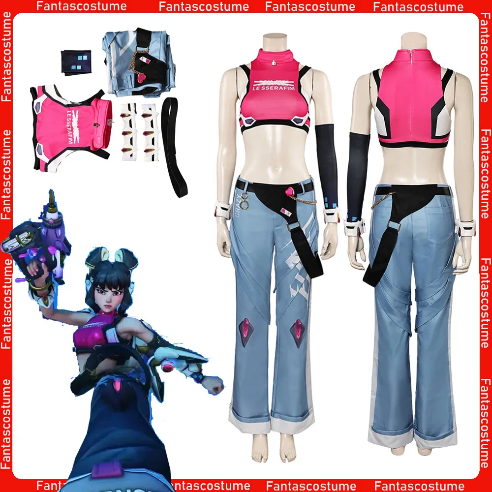 Cosplay Juno Costume Women Game OW Fantasia Vest Pants Gloves Belt Outfits Halloween Carnival Disguise Party Roleplay Suit
Cosplay Juno Costume Women Game OW Fantasia Vest Pants Gloves Belt Outfits Halloween Carnival Disguise Party Roleplay Suit