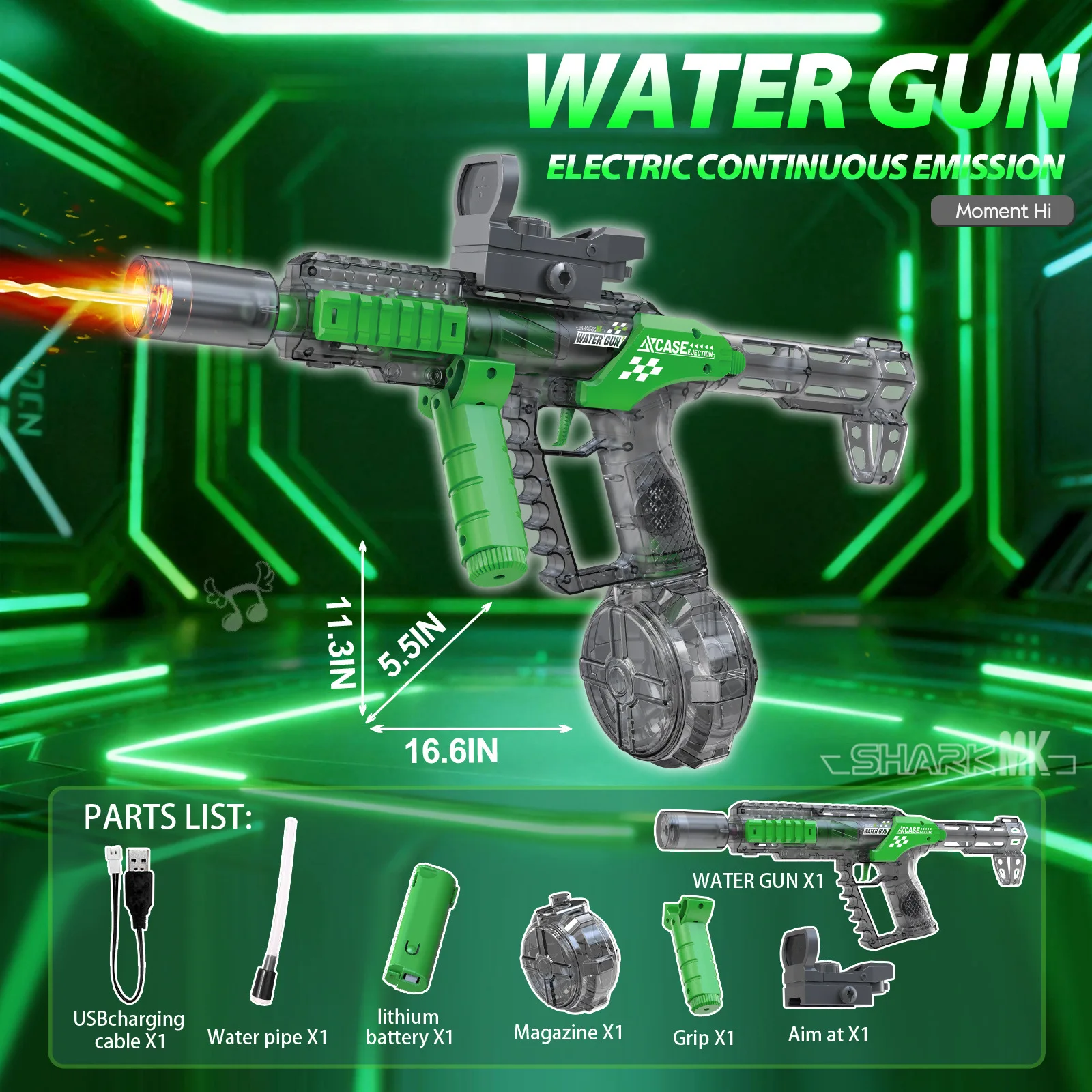 Long Range Shooting Electric Water Gun Toys Automatic Sensor Muzzle Flame Squirt Gun Summer Beach Pool Party Toy
Long Range Shooting Electric Water Gun Toys Automatic Sensor Muzzle Flame Squirt Gun Summer Beach Pool Party Toy