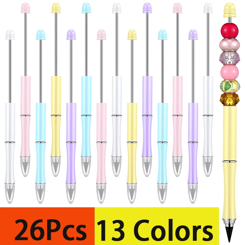 26Pcs Bead Pencils Unlimited Pencil Beadable Pencils for Writing Art Sketch Stationery Kawaii Pen School Supplies
26Pcs Bead Pencils Unlimited Pencil Beadable Pencils for Writing Art Sketch Stationery Kawaii Pen School Supplies