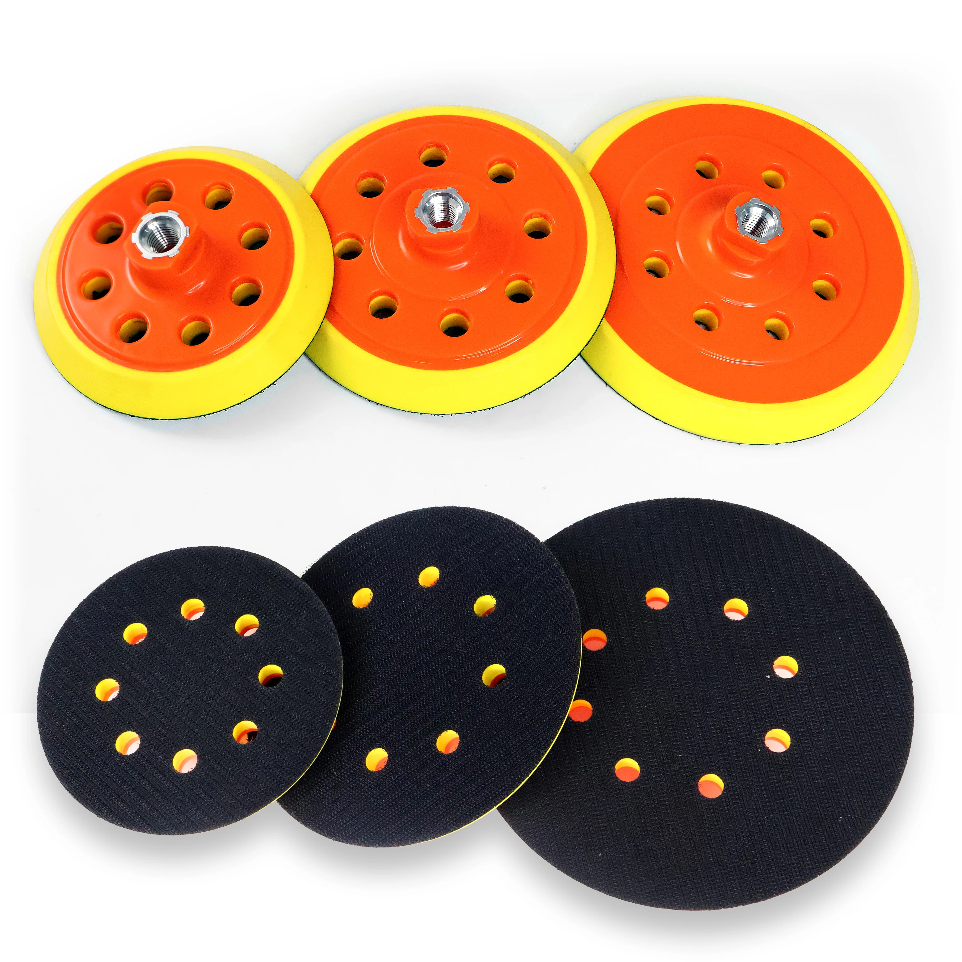 125/150/180mm Rubber Backing Plate M14 Sanding Pad Backer Plastic Backer Pads For Grinder Machine and Polish Pad
125/150/180mm Rubber Backing Plate M14 Sanding Pad Backer Plastic Backer Pads For Grinder Machine and Polish Pad