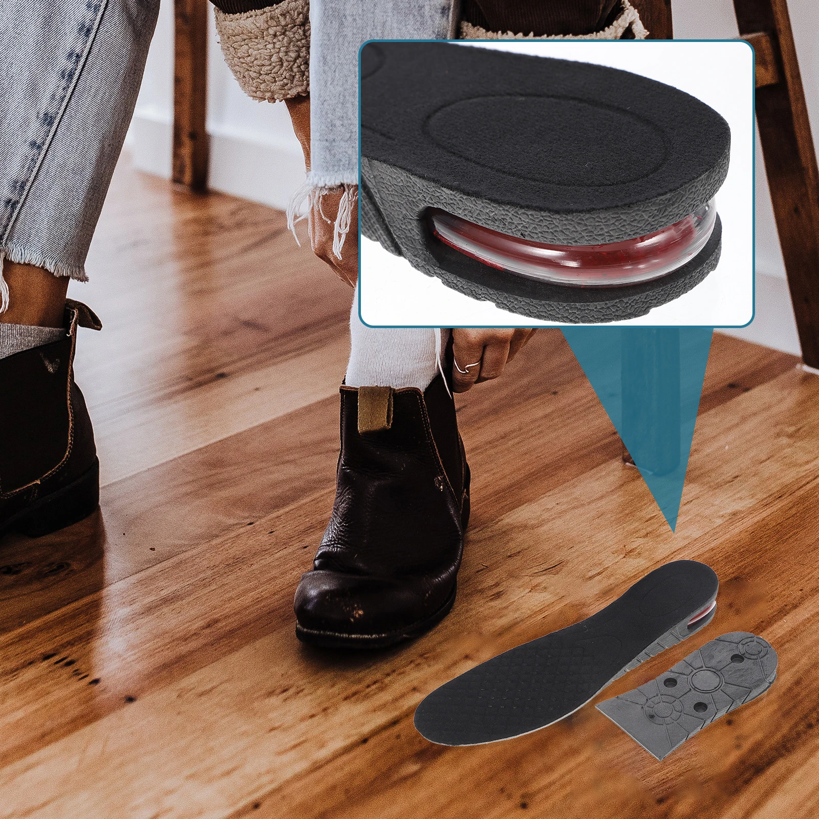 Invisible Increased Insoles 6CM Three-layer Elevator Pads Unisex Breathable Shoe Risers Height Inner Increasing Foot
Invisible Increased Insoles 6CM Three-layer Elevator Pads Unisex Breathable Shoe Risers Height Inner Increasing Foot