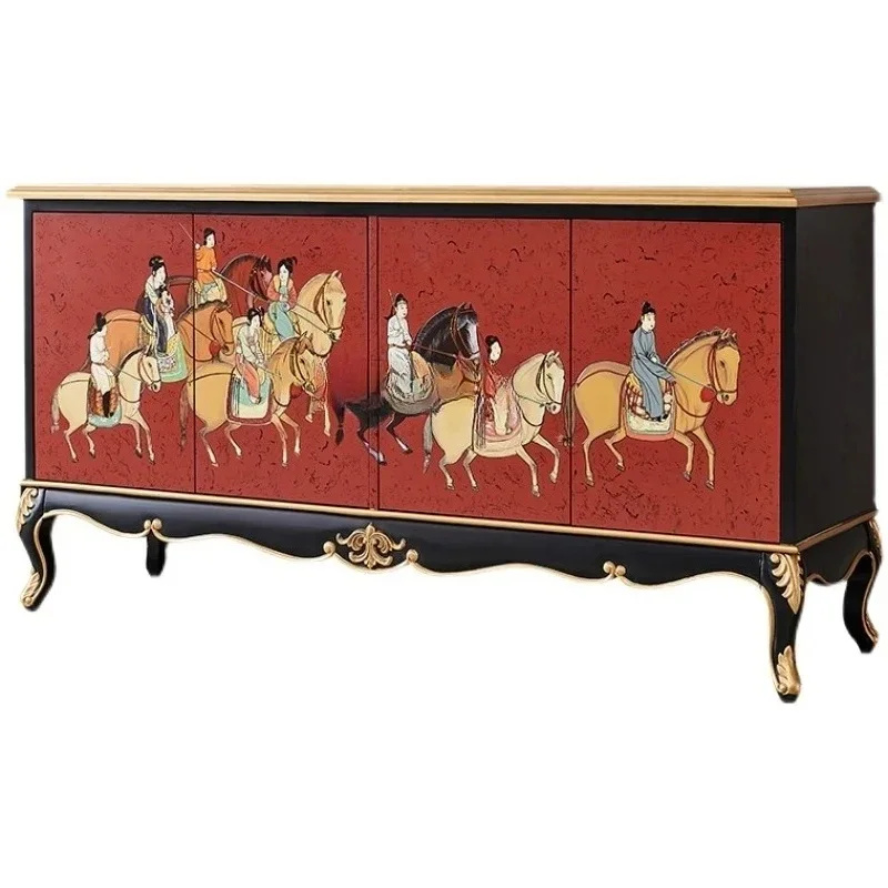 Modern new Chinese living room, side table American French storage, entrance decorative locker
Modern new Chinese living room, side table American French storage, entrance decorative locker