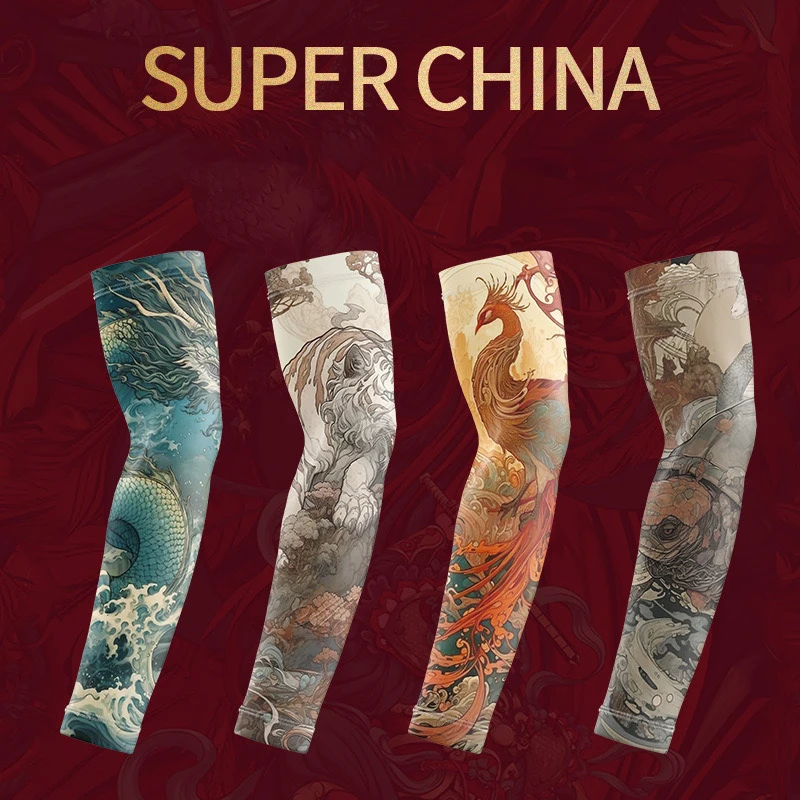 Summer men's ice silk cycling driver tattoo sleeve sunscreen outdoor motorcycle arm cover
Summer men's ice silk cycling driver tattoo sleeve sunscreen outdoor motorcycle arm cover