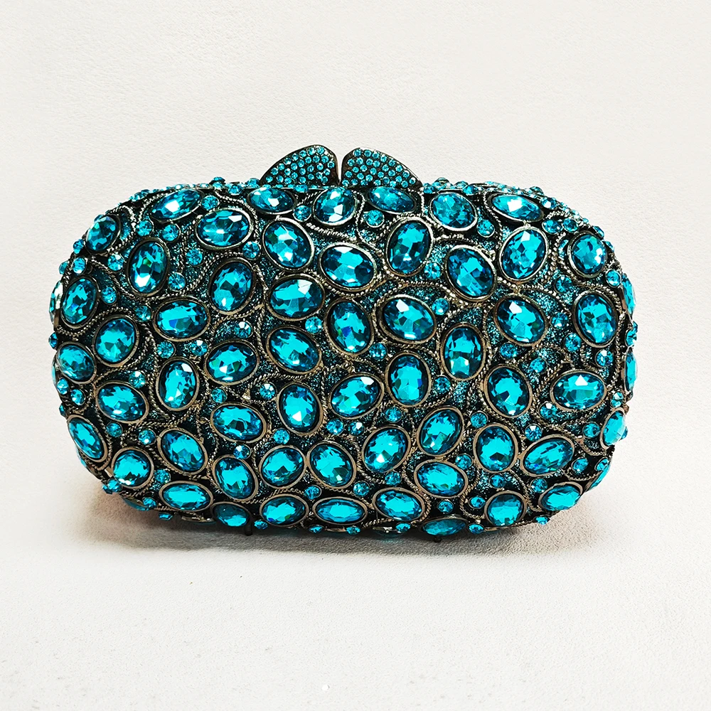 WHTUOHENG Blue Stone Woman Evening Bag Party Dinner Handbag Wedding Bride Diamond Rhinestone Purse Crystal Banquet Gala Bag 
WHTUOHENG Blue Stone Woman Evening Bag Party Dinner Handbag Wedding Bride Diamond Rhinestone Purse Crystal Banquet Gala Bag