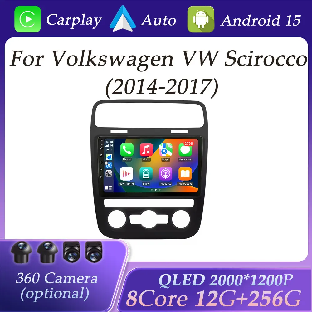 For Volkswagen VW Scirocco 2014-2017 Carplay Car Radio Video Audio Multimedia Player GPS Navigation DSP Stereo BT QLED Screen
For Volkswagen VW Scirocco 2014-2017 Carplay Car Radio Video Audio Multimedia Player GPS Navigation DSP Stereo BT QLED Screen