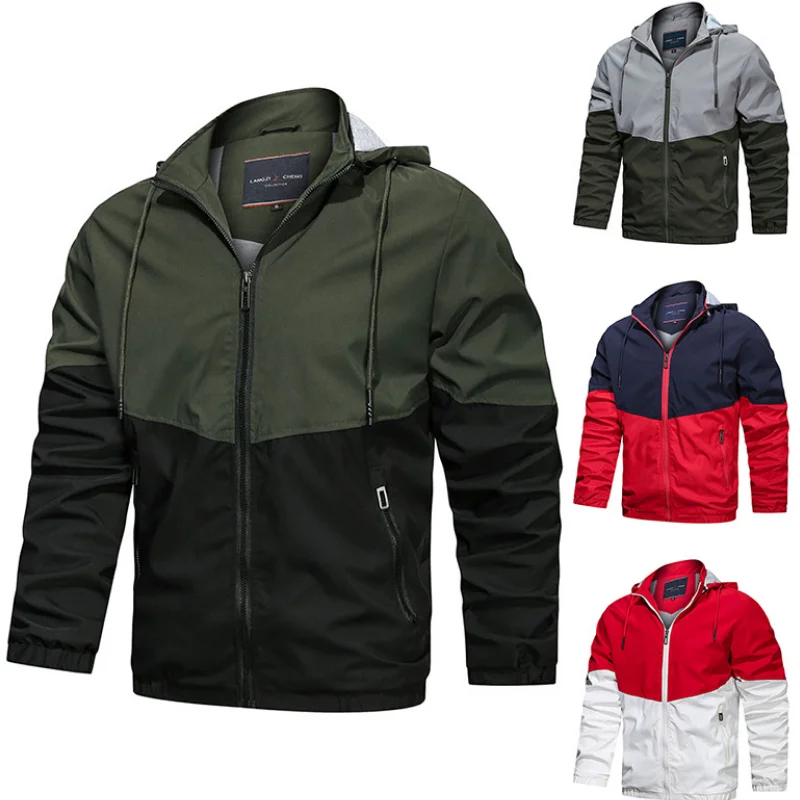 Men Jackets Contrasting Color Sports Sweatshirt Hoodies Coats Long Sleeve Zipper Hooded Jacket Outwear Tracksuit for Men MY536
Men Jackets Contrasting Color Sports Sweatshirt Hoodies Coats Long Sleeve Zipper Hooded Jacket Outwear Tracksuit for Men MY536