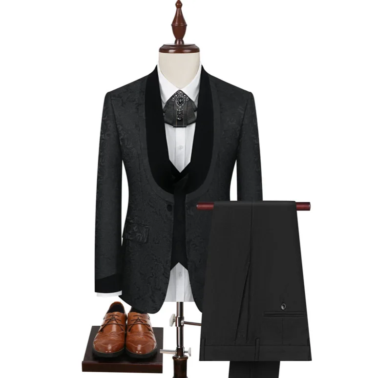 KIDWHXR Suit Outfit Man Patchwork Printed Turn Down Collar Male Double-breasted Vest Solid Color Pant Men Wedding 3-piece Set
KIDWHXR Suit Outfit Man Patchwork Printed Turn Down Collar Male Double-breasted Vest Solid Color Pant Men Wedding 3-piece Set