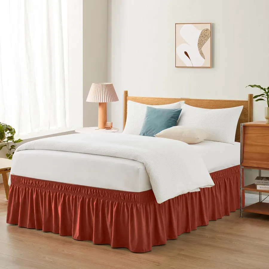 Orange Adjustable Bed Skirt for Full Queen Size Beds with 18 Inch Tailored Drop Wrap Around Design and Adjustable Elastic Belt
Orange Adjustable Bed Skirt for Full Queen Size Beds with 18 Inch Tailored Drop Wrap Around Design and Adjustable Elastic Belt