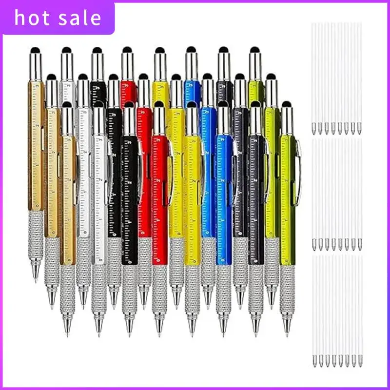 24 Pcs Tool Pens 6-In-1 Tool Pens And 24 Pcs Ink Refills Gadget Screwdriver Gift Pens
24 Pcs Tool Pens 6-In-1 Tool Pens And 24 Pcs Ink Refills Gadget Screwdriver Gift Pens