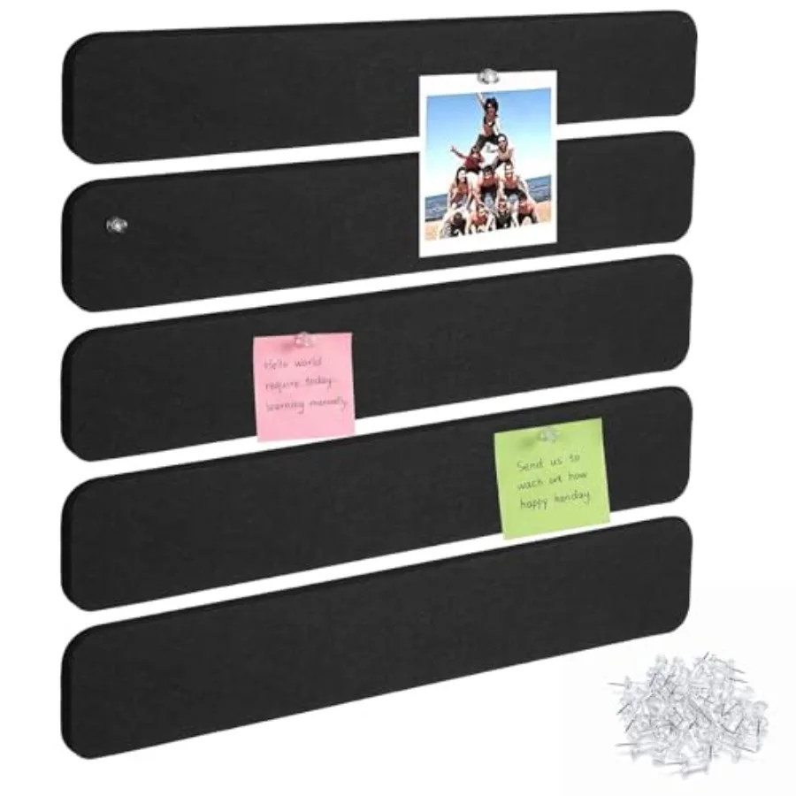 Felt Bulletin Board Strips 13x2 Inch Self Adhesive Felt Pin Boards with 30 Pushpins Cork Board for Walls Home Office Decor
Felt Bulletin Board Strips 13x2 Inch Self Adhesive Felt Pin Boards with 30 Pushpins Cork Board for Walls Home Office Decor