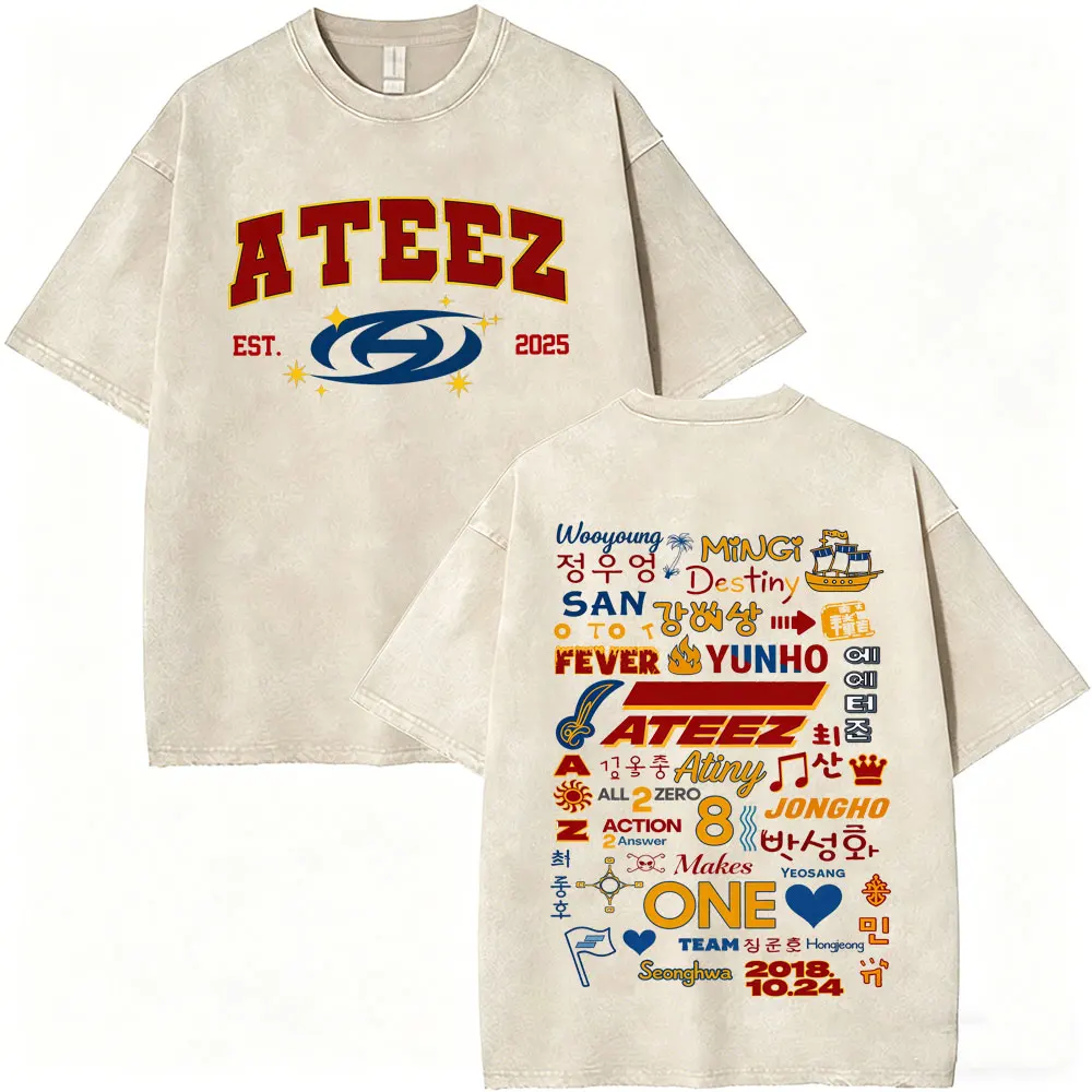 Washed Vintage Korean Kpop ATEEZ Mingi 2026 World Tour in Your Fantasy Logo Graphic T-shirt Men Women Kpop Fashion Trend T Shirt
Washed Vintage Korean Kpop ATEEZ Mingi 2026 World Tour in Your Fantasy Logo Graphic T-shirt Men Women Kpop Fashion Trend T Shirt