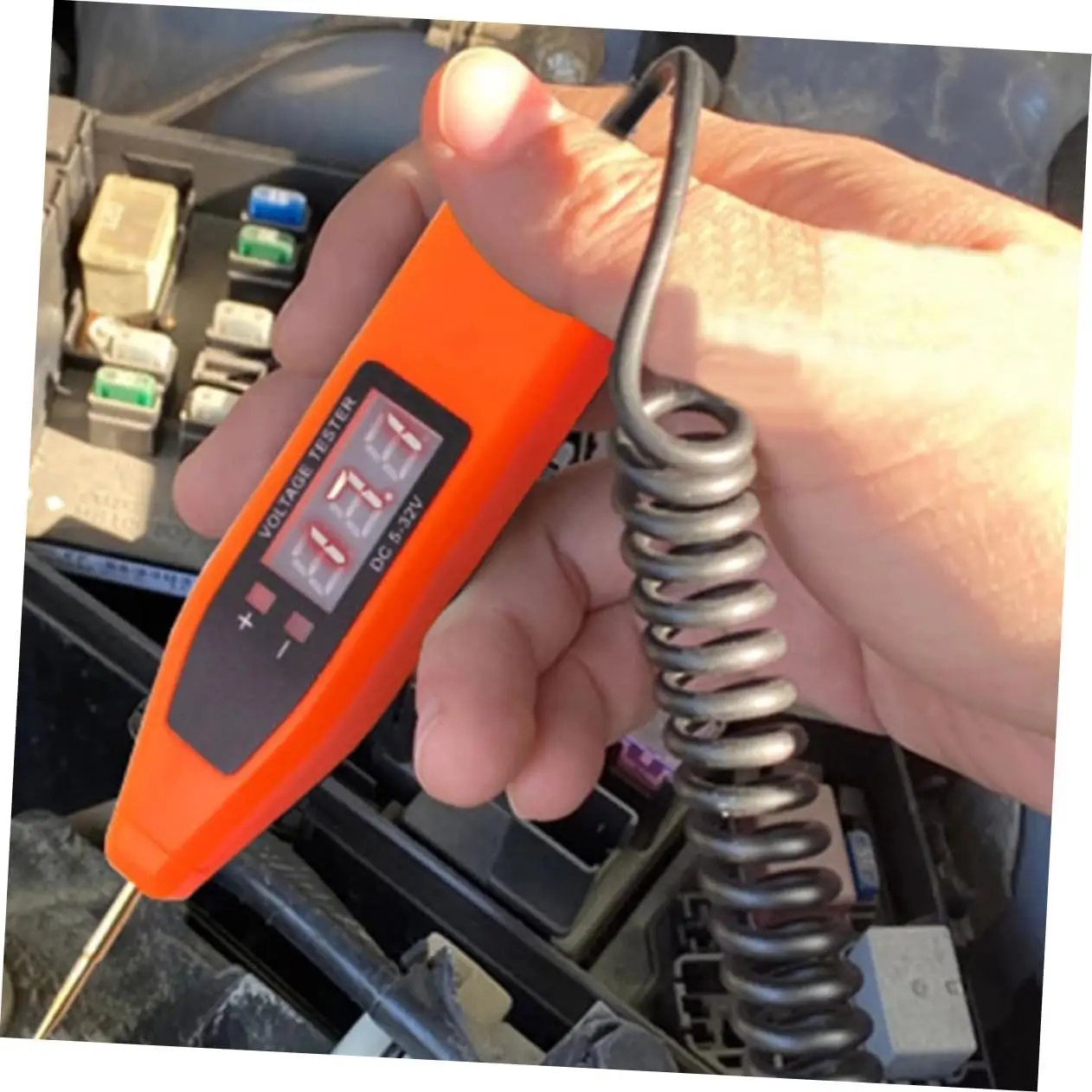 Автомобильная электрическая цепь, тестовая ручка, автомобильный зонд для электрика, автомобильные инструменты, 5 В/24 В/32 В, детектор напряжения Dca, индикатор напряжения переменного тока
Автомобильная электрическая цепь, тестовая ручка, автомобильный зонд для электрика, автомобильные инструменты, 5 В/24 В/32 В, детектор напряжения Dca, индикатор напряжения переменного тока